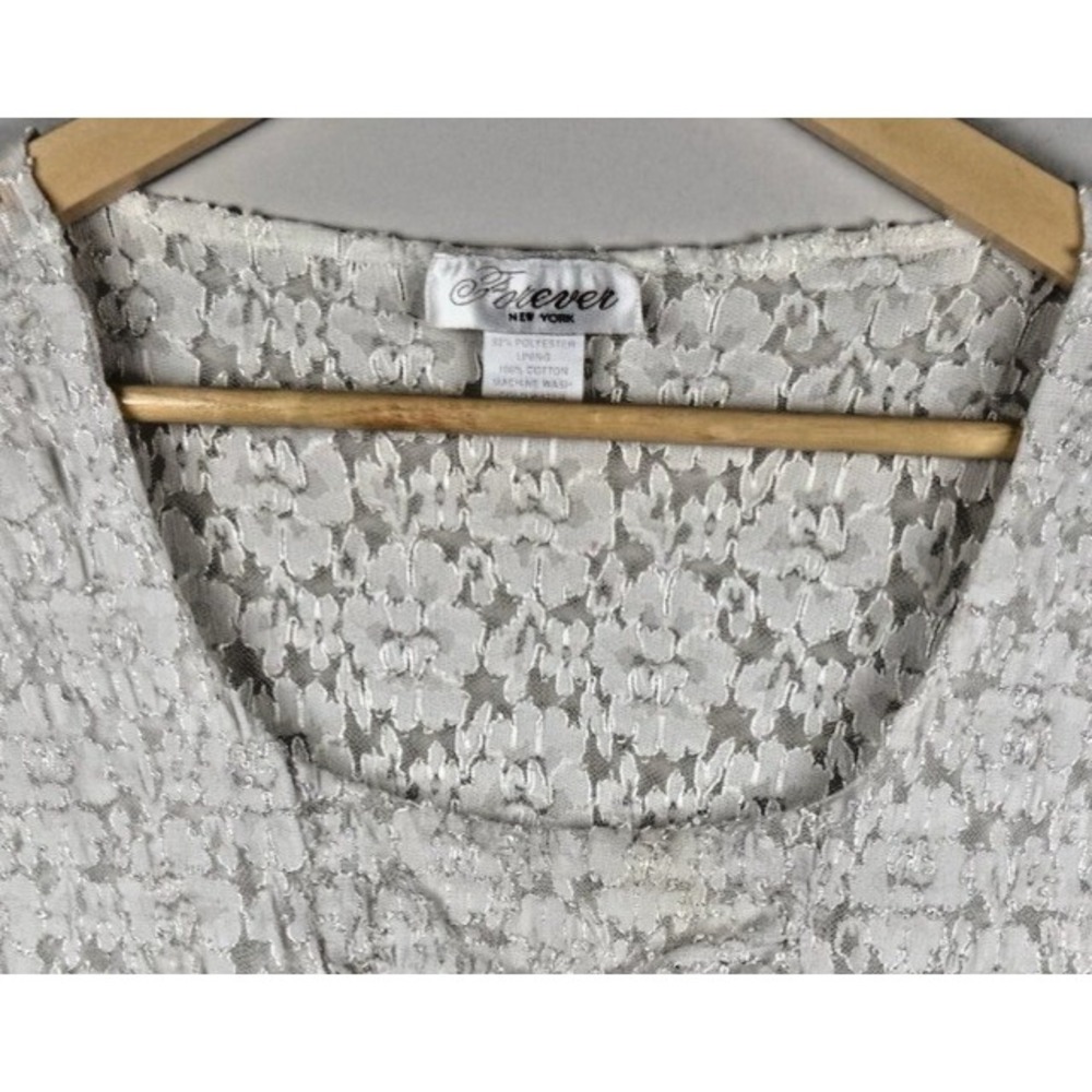 Vintage Forever NY Ivory Stretch Lace Top y2k Fairycore Coquette Womens XL